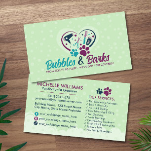 Pet Grooming Studio - Groomer Services Visitekaartje