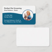 Pet Grooming Trendy Visitekaartjes (Voorkant / Achterkant)