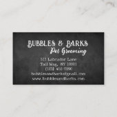 Pet Grooming Visitekaartje (Achterkant)