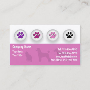 Pet Grooming Visitekaartjes