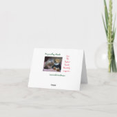 Pet Groundhog Maude met haar Teddy Note-Kaart Kaart (Achterkant)