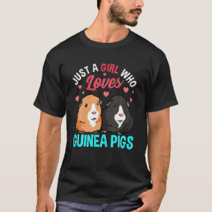 Pet Guinea Pig Girl die van de Guinese varkens hou T-shirt