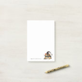 Pet Halloween Witch Wizard | Monogrammofoonwerk Post-it® Notes (Op bureau)