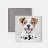 Pet hond kat naam harten magneet (Voorkant / Achterkant)