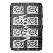 Pet Husky Pattern ... Wof! Badmat (Voorkant Verticaal)