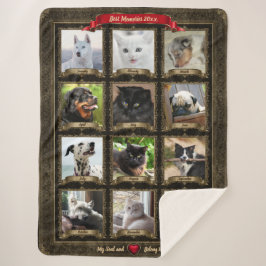 Pet Keepomwille, 12 Foto / Maanden - Groot Sherpa Deken