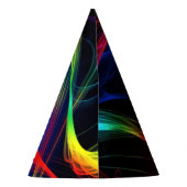 Pet kleurrijke lichtpartij feesthoedjes (Achterkant)