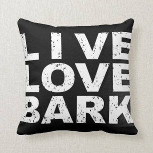 Pet kussens "Live Love Bark"