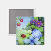 Pet Ladybug Magnet Magneet (Voorkant / Achterkant)