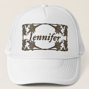 Pet - Leafy Braket Lijst met naam (zwart)