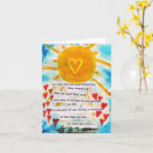 Pet Loss - Blank compact card Kaart (Gele Bloem)