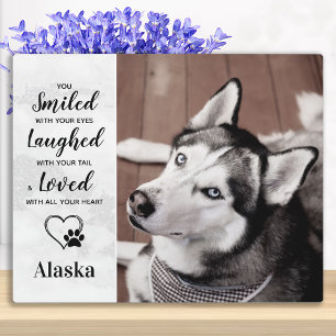 Pet Loss Dog Memorial Gift - Pet Photo Sympathie Fotoplaat