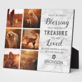 Pet Loss - Dog Memorial Photo Collage Fotoplaat (Zijkant)