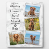 Pet Loss Gift Herdenking Keepslag Dog Memorial Fotoplaat (Voorkant)