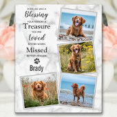 Pet Loss Gift Herdenking Keepslag Dog Memorial Fotoplaat