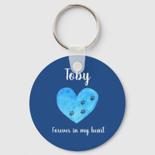 Pet Loss Gift Pet Memorial, op naam gepersonalisee Sleutelhanger