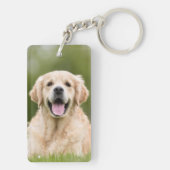 Pet Loss Gift Sympathie Foto Pet Memorial Sleutelhanger (achterkant)