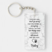 Pet Loss Gift Sympathie Foto Pet Memorial Sleutelhanger (Voorkant)