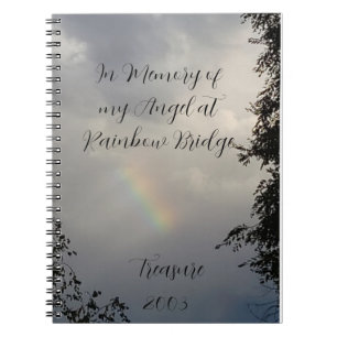 Pet Loss Rainbow Bridge Journal Memorial