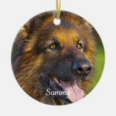 Pet Loss Rainbow Bridge Pet Dog Memorial Keramisch Ornament (Voorkant)