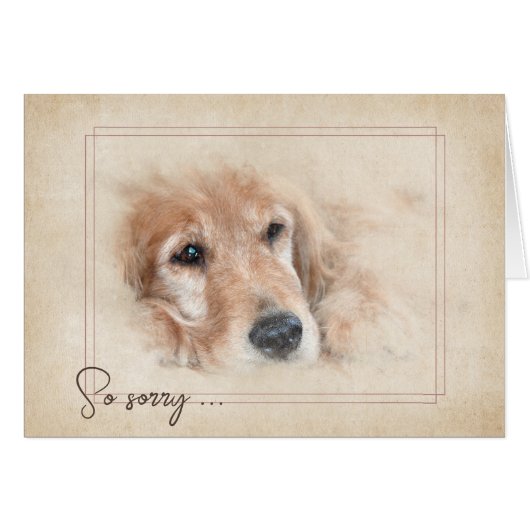 Pet Loss Sympathie Golden Retriever (Voorkant Horizontaal)