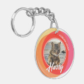 Pet Loss Sympathy Memorial Keepsake-symbool Sleutelhanger (Voorkant Links)