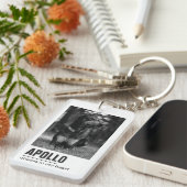 Pet Loss Sympathy Memorial Keepsake-symbool Sleutelhanger (Voorkant Rechts)