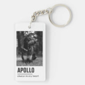 Pet Loss Sympathy Memorial Keepsake-symbool Sleutelhanger (achterkant)