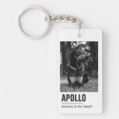 Pet Loss Sympathy Memorial Keepsake-symbool Sleutelhanger (Voorkant)