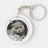 Pet Loss Sympathy Memorial Keepsake-symbool Sleutelhanger (Achterkant)