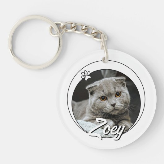 Pet Loss Sympathy Memorial Keepsake-symbool Sleutelhanger (Voorkant)