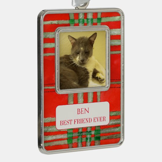 PET LOVE Framed Vert Ornament + Tekst RedScottPlai (Rechts)