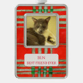 PET LOVE Framed Vert Ornament + Tekst RedScottPlai (Voorkant)
