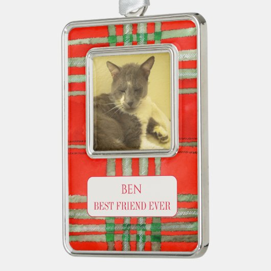 PET LOVE Framed Vert Ornament + Tekst RedScottPlai (Links)