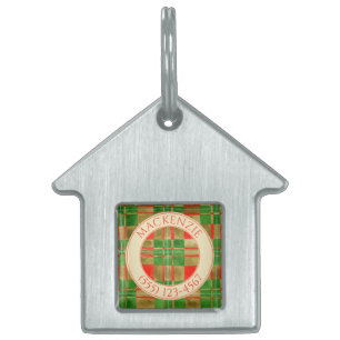 PET LOVE House Pet Tag - Mac Gregor Tartan Huisdieren Naamplaatje