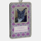 PET LOVE ingelijst Vert Ornament + Tekst / Lila br (Rechts)