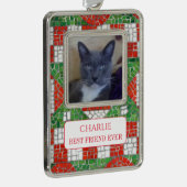 PET LOVE ingelijst Vert Ornament + Tekst / Mozaïek (Rechts)