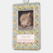PET LOVE ingelijst Vert Ornament + Tekst / Quilt (Links)