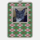 PET LOVE ingelijst Verticaal Ornament / Xmas Knit (Voorkant)