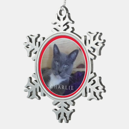 PET LOVE Ornement de flocon de neige d'eau douce / (Vue impression)