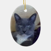 PET LOVE Oval Ceramic Ornement (Dos)