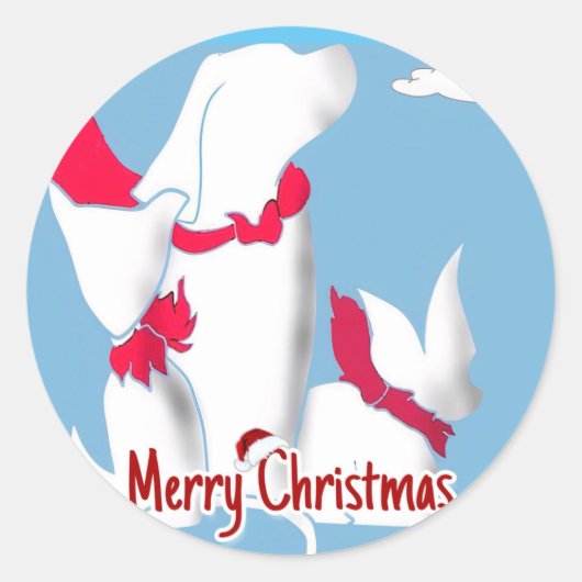 Pet Love van Sommer Hamilton Ronde Sticker (Voorkant)