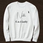 Pet Lover Ash And Black Script Customized Cat Mom Trui