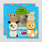 Pet Lover Birthday Uitnodiging (Voorkant / Achterkant)