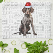 Pet Lover Holiday Shorthair Pointer Dog Christmas Theedoek (Gevouwen)