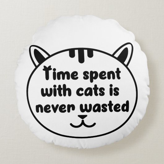 Pet Lover kappen Rond Kussen (Voorkant)