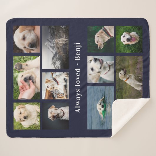 Pet Lover Keepsake Sherpa Deken (Voorkant (horizontaal))