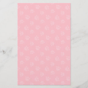 Pet Lover Paw Print Hearts Bubble Gum Briefpapier