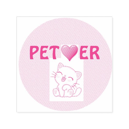 Pet Lover Self-Inking Rubber Stamp Zelfinktende Stempel (Design)
