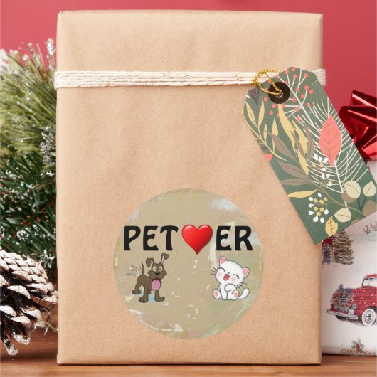 Pet Lover Sticker (Feestdagen)